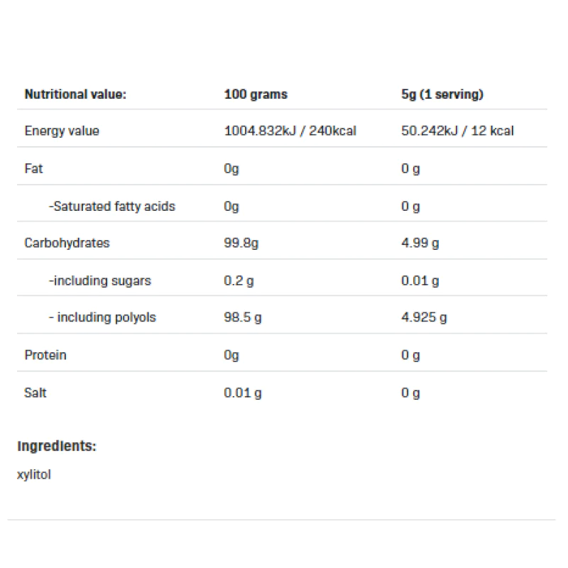 Xylitol 1000 гр | Allnutrition Xylitol 1000 гр | Allnutrition