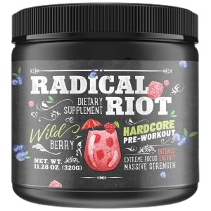 Radical Riot V3 Hardcore Pre Workout - Горски плодове 340 г | American Supps