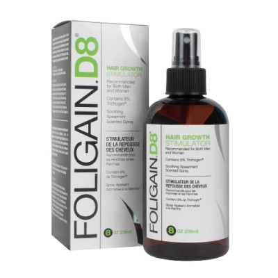 FOLIGAIN.D8 8% Против косопад и оплешивяване 236 ml | Anagen Research Против косопад Изключително добра формула, която подпомага растежа Предотвратява изтъняването на косата Изцяло натурални съставки На FOLIGAIN.D8 8% Против косопад и оплешивяване 236 ml 