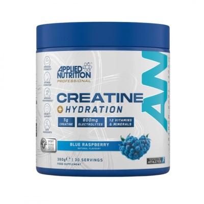 Creatine + Hydration Flavored - Креатин и Електролитна Формула - Ягода и малина - Бял | 360g