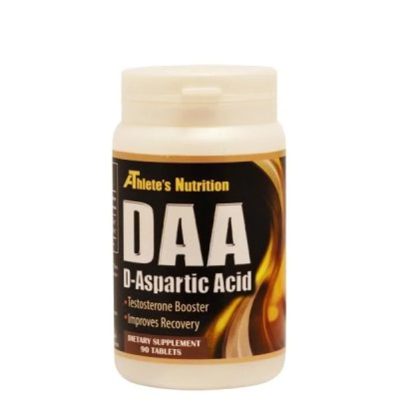 DAA D-aspartic acid 90 таблетки | Athletes Nutrition Висококачествена Д-аспартанова киселина За увеличаване съдържанието на тестостерон в кръвта За поддържане на доброто състояние на нервната система DAA D-aspartic acid 90 таблетки | Athletes Nutrition Ви