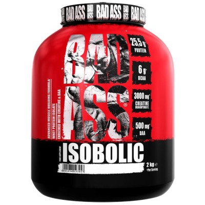Bad Ass Isobolic | Whey Protein Isolate with DAA & Creatine - Ягода 2000 г | BAD ASS