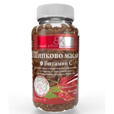 Rose Hips Vita C 500 мг 90 капсули | Balevski & Kirov Стимулира  имунната дейност на организма Допринася за необходимия на организма Витамин С Развива  физическата и умствената активност Подс Rose Hips Vita C 500 мг 90 капсули | Balevski & Kirov С