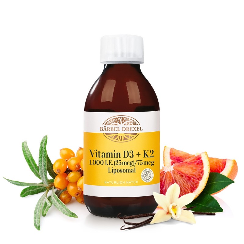 Liposomal Vitamin D3 + K2 1000 EU/75 мкг 150 ml | Barbel Drexel