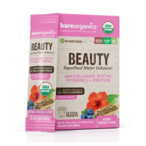 Beauty Superfood Water Enhancer - Тропически Плодове 12x6.5 гр | BareOrganics