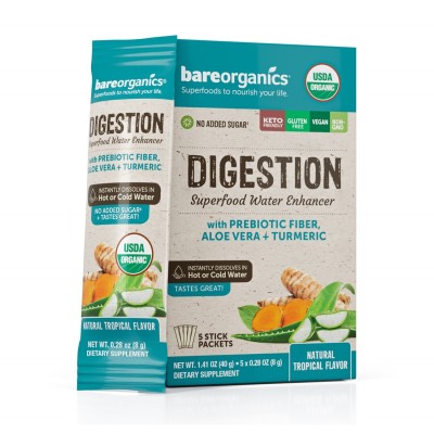 Digestion Superfood Water Enhancer Тропически Плодове 12x6.5 гр | BareOrganics