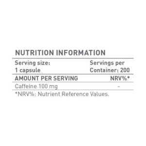 Кофеин 100 мг 200 капсули I Battery Nutrition
