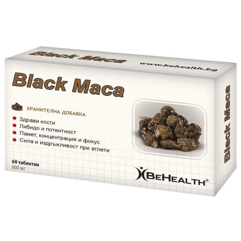 Black Maca 600 мг 60 таблетки | Be Health