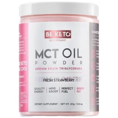 MCT Oil Powder - Ягода 300 г | BeKeto MCT Oil Powder - Ягода 300 г | BeKeto