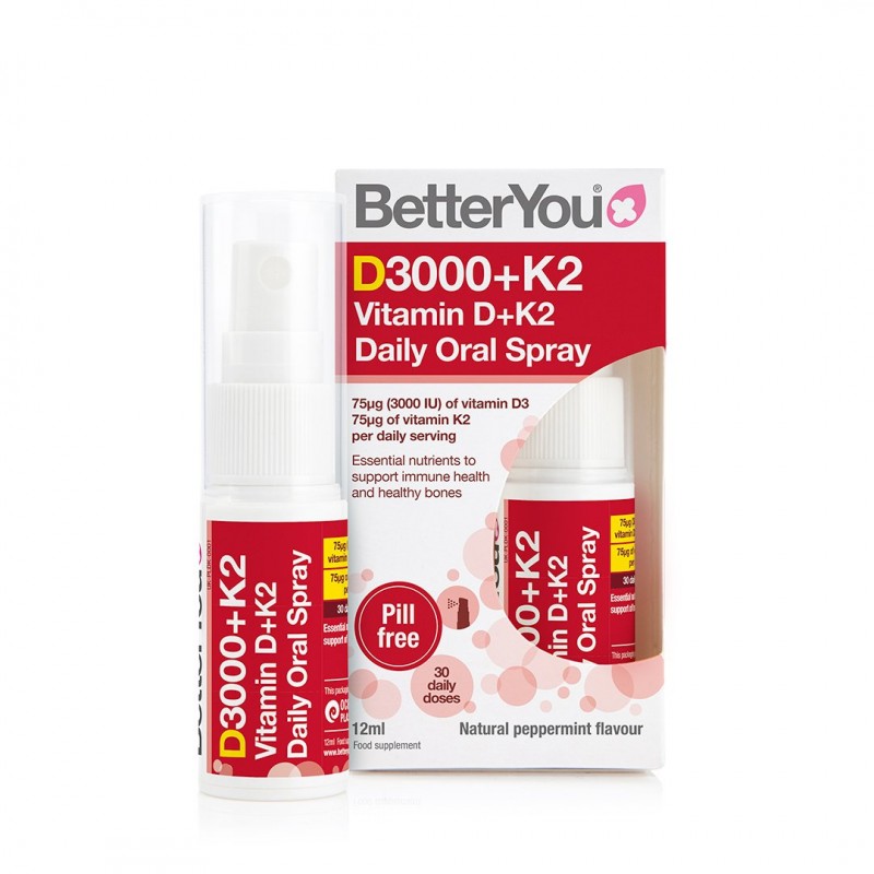 Dlux+ Vitamin D+K2 Daily Oral Spray 12 мл | BetterYou