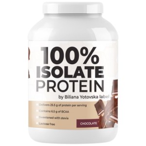 100% Isolate Protein | with Added Stevia - Шоколад 810 г | Biliana Yotovska