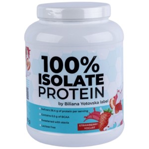 100% Isolate Protein | with Added Stevia - Йогурт с ягоди 810 г | Biliana Yotovska