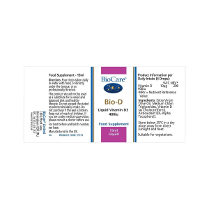 Bio-D Vitamin D3 400 IU Течен 15 мл | BioCare