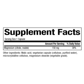 Magnesium CitraMal 150 mg 90 capsules | Bioclinic Naturals Magnesium CitraMal 150 mg 90 capsules | Bioclinic Naturals