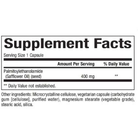 PEA Palmitoylethanolamide 400 мг 90 веге капсули | Bioclinic Naturals