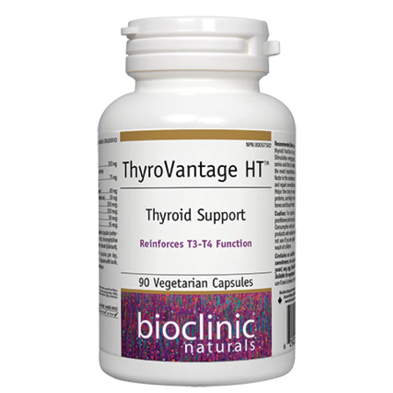 Thyro Vantage HT 90 капсули I Bioclinic Naturals Стимулира функцията на щитовидната жлеза Насърчава функциите на хормоните С добавена пантотенова киселина за подпомагане дейността на надбъбречните жлези По Thyro Vantage HT 90 капсули I Bioclinic Naturals 