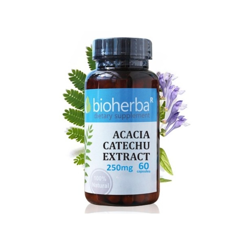 Acacia Catechu Extract 250 мг 60 капсули | Bioherba
