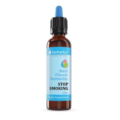Bach Flower Remedies Stop Smoking 50 мл | Bioherba Комбинация от растителни екстракти Вдъхва вяра и сила, че ще се справите Верен приятел в борбата с тютюнопушенето Капките на Д-р Бах за Отказване на Цигар Bach Flower Remedies Stop Smoking 50 мл | Bioherb