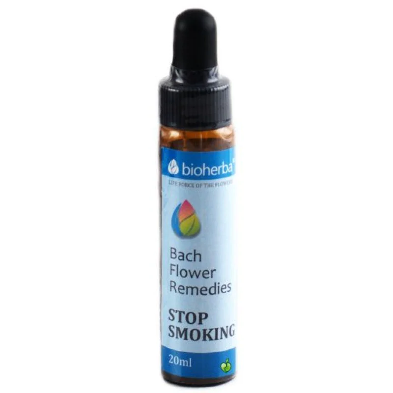 Bach Flower Remedies Stop Smoking 50 мл | Bioherba Bach Flower Remedies Stop Smoking 50 мл | BioherbaКомбинация от растителни екстракти
Вдъхва вяра и сила, че ще се справите
Верен приятел в борбата с тютюнопушенето
Капките на Д-р Бах за Отказ Bach Flower Remedies Stop Smoking 50 мл | Bioherba Комбинация от растителни екстракти Вдъхва вяра и сила, че ще се справите Верен приятел в борбата с тютюнопушенето Капките на Д-р Бах за Отказване на Цигар Bach Flower Remedies Stop Smoking 50 мл | Bioherb