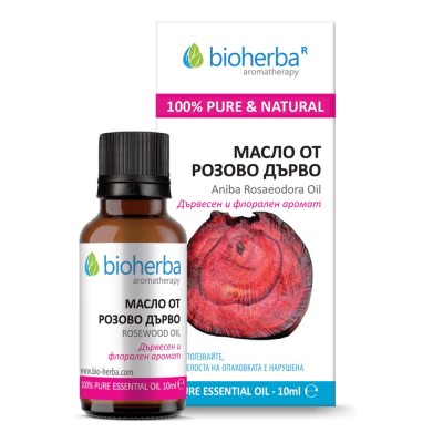 Bois De Rose Oil 10 мл | Bioherba Естествен продукт Успокоява раздразнената кожа Стимулира заздравяването на рани Етерично Масло от Розово Дърво е на топ цена от Bioherba Какво знаем за Етерично Масл Bois De Rose Oil 10 мл | Bioherba Естествен продукт Усп