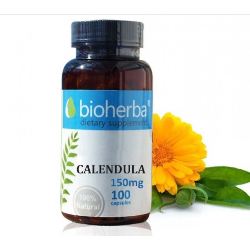Calendula (Невен) 150 мг 100 капсули | Bioherba