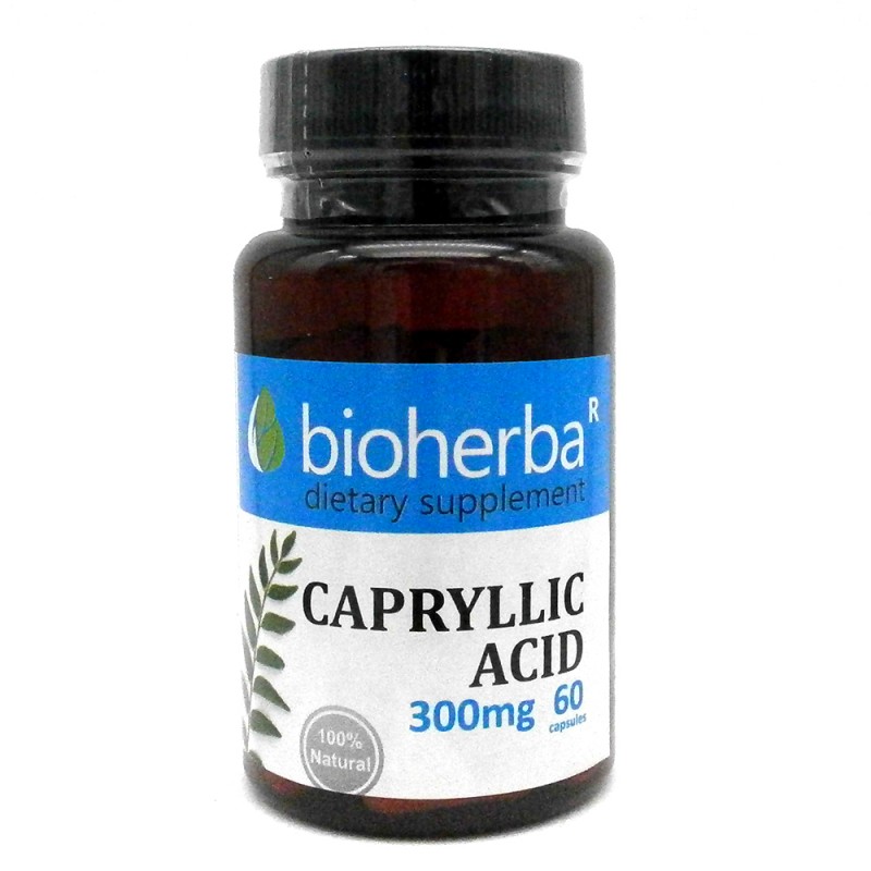 Caprylic Acid 300 мг 60 капсули | Bioherba