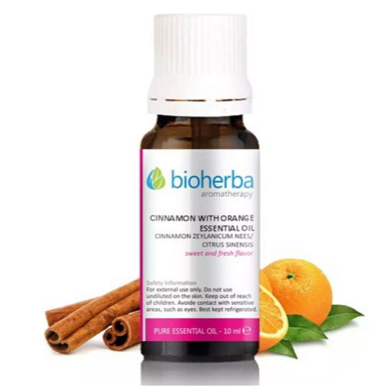 Cinnamon with Orange Essential Oil 10 мл | Bioherba