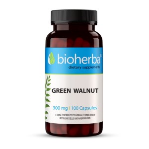 Green Walnut 300 мг 100 капсули | Bioherba