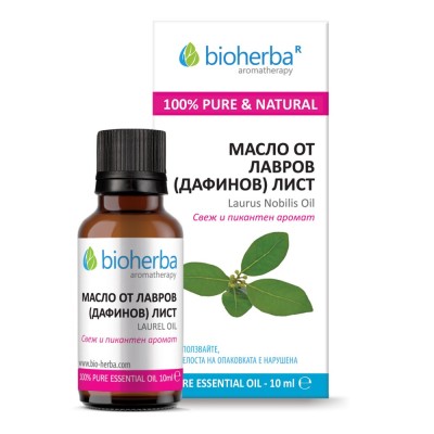 Laurel Oil 10 мл | Bioherba Напълно естествен продукт За справяне с акнето Облекчава кашлицата Етерично Масло от Лаврово дърво е на топ цена от Bioherba Какво знаем за Етерично Масло от Лаврово дърво Laurel Oil 10 мл | Bioherba Напълно естествен продукт З