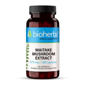 Maitake Mushroom Extract 375 мг 100 капсули | Bioherba