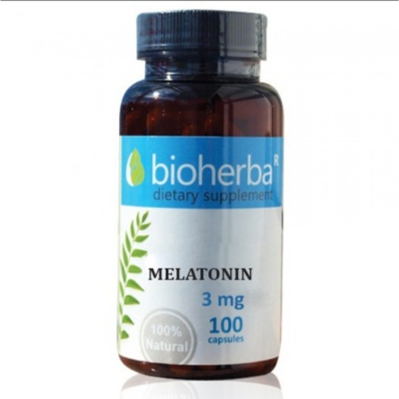 Melatonin 3 мг 100 капсули | Bioherba