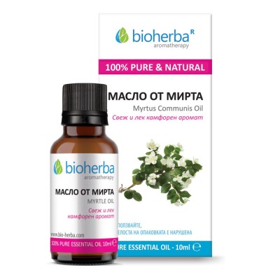 Myrtle Oil 10 мл | Bioherba Натурален продукт За здравето на Вашата кожа Срещу безсъние Етерично Масло от Мирта е на топ цена от Bioherba Какво знаем за Етерично Масло от Мирта? Страдате от пробле Myrtle Oil 10 мл | Bioherba Натурален продукт За здравето 