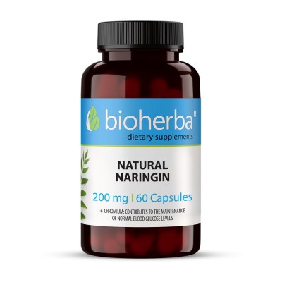 Natural Naringin 200 мг 60 капсули | Bioherba Мощен антиоксидант Грижи се за сърдечното здраве, регулира кръвната захар Понижава нивата на лошия холестерол Натурален Нарингин на капсули е на топ цена от Bi Natural Naringin 200 мг 60 капсули | Bioherba Мощ