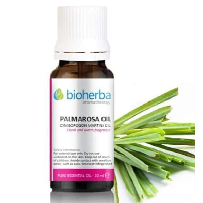 Palmarosa Oil 10 мл | Bioherba Изцяло естествен продукт Грижи се за здравето на кожата Притежава антиейдж ефект Етерично Масло от Палмароза е на топ цена от Bioherba Какво знаем за Етерично Масло от Palmarosa Oil 10 мл | Bioherba Изцяло естествен продукт 