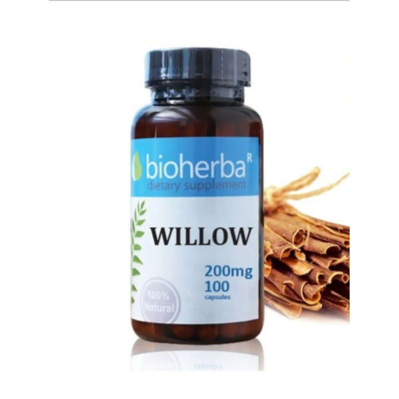 Willow 200 мг 100 капсули | Bioherba
