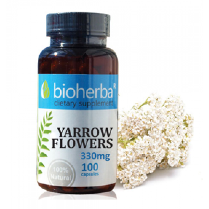 Yarrow Flowers 330 мг 100 капсули | Bioherba