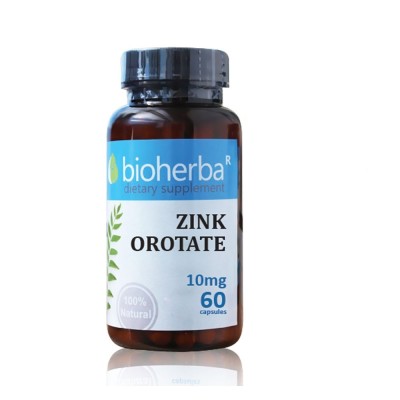 Zink Orotate 10 мг 60 капсули | Bioherba