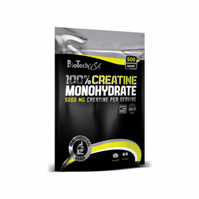100% Creatine Monohydrate (Bag) 500 гр | Biotech USA Страхотен продукт, който е лесен за смесване Помага за увеличаване на размера на мускулната маса Повишава издръжливостта Креатин Монохидрат 100% чист на 100% Creatine Monohydrate (Bag) 500 гр | Biotech 