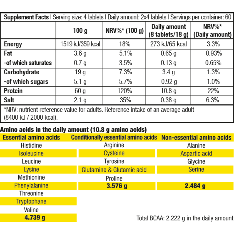 3P Amino Matrix 240 таблетки | Biotech USA 3P Amino Matrix 240 таблетки | Biotech USAПодобрява издръжливостта
Подпомага възстановяването и растежа на мускулите
Намалява умората
Помага за производството на енергия
Поддържа метаболизма
3P A 3P Amino Matrix 240 таблетки | Biotech USA Подобрява издръжливостта Подпомага възстановяването и растежа на мускулите Намалява умората Помага за производството на енергия Поддържа метаболизма 3P Amin 3P Amino Matrix 240 таблетки | Biotech USA Подобрява из