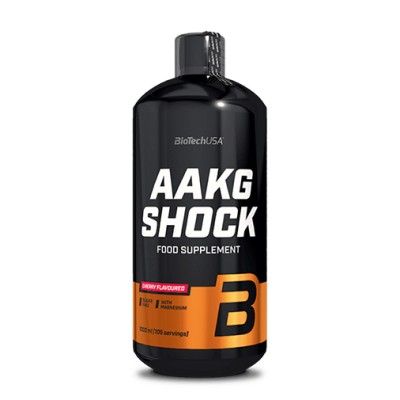 AAKG Shock 1000 мл | Biotech USA Висока доза аргинин алфа кетоглутарат с добавен магнезий Предизвиква така наречената „мускулна помпа“ Може да стимулира синтеза на хормона на растежа Подпомага AAKG Shock 1000 мл | Biotech USA Висока доза аргинин алфа кето