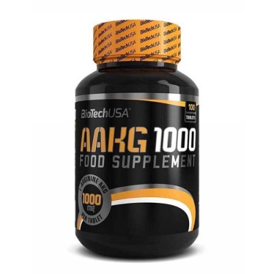 AAKG 1000 мг 100 таблетки | Biotech USA Засилва синтеза на съдоразширяващия азотен оксид в организма Увеличава притока на кръв през кръвоносните съдове Причинява така наречената „мускулна помпа“ AAKG 1000 мг 100 таблетки | Biotech USA Засилва синтеза на с
