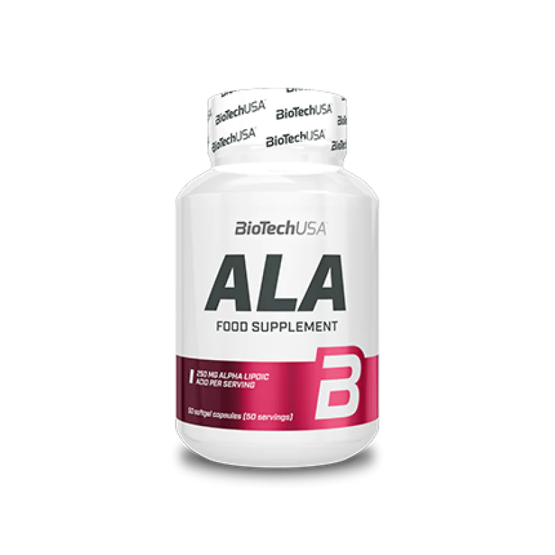 ALA (Алфа липоева киселина) 250 мг 50 гел-капсули | Biotech USA ALA (Алфа липоева киселина) 250 мг 50 гел-капсули | Biotech USAИзцяло естествен продукт
Предпазва от развитие на деменция
Регулира нивата на кръвна захар в организма
Алфа Липоева ALA (Алфа липоева киселина) 250 мг 50 гел-капсули | Biotech USA Изцяло естествен продукт Предпазва от развитие на деменция Регулира нивата на кръвна захар в организма Алфа Липоева Киселина 250 мг на дражет ALA (Алфа липоева киселина) 250 мг 50 гел-капсули