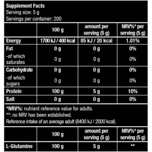 100% L-Glutamine Powder 240 гр | Biotech USA 100% L-Glutamine Powder 240 гр | Biotech USA