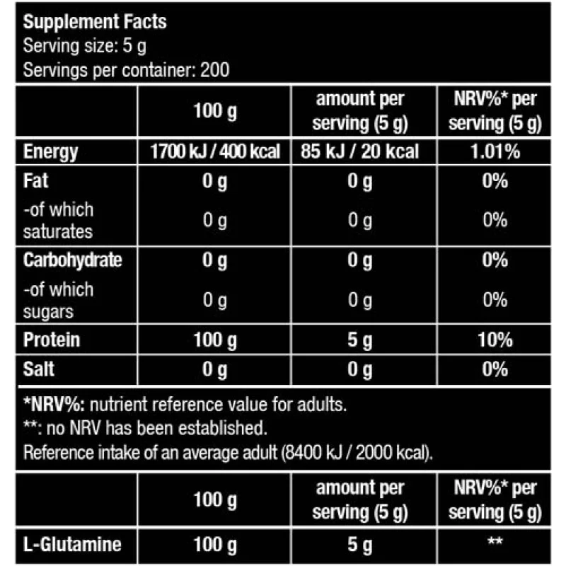 100% L-Glutamine Powder 240 гр | Biotech USA 100% L-Glutamine Powder 240/500 гр | Biotech USAПомага за възстановяване на мускулния протеин
Подпомага функционирането на имунната система
Помага за облекчаване на възпалението
Поддържа правилната 100% L-Glutamine Powder 240/500 гр | Biotech USA Помага за възстановяване на мускулния протеин Подпомага функционирането на имунната система Помага за облекчаване на възпалението Поддържа правилната функци 100% L-Glutamine Powder 240/500 гр | Biotech USA