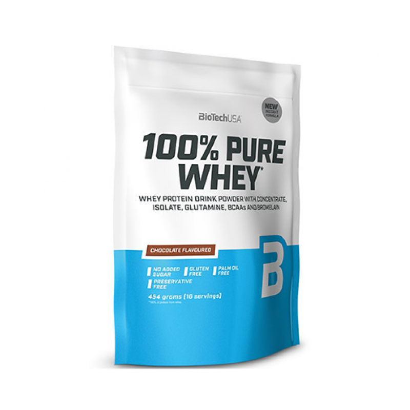 100% Pure Whey Powder 454 гр | Biotech USA