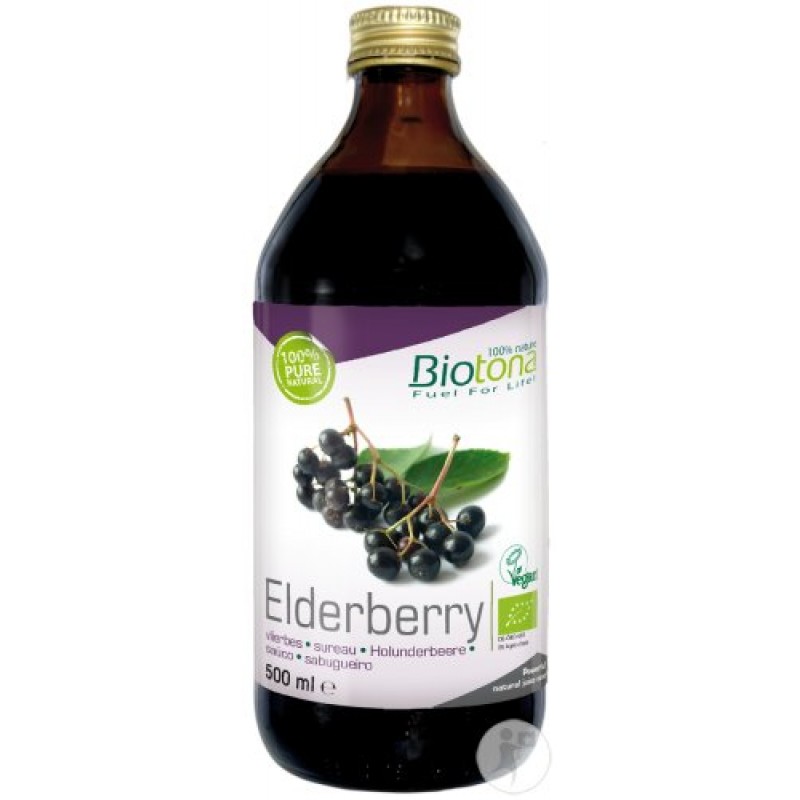 Elderberry Organic Concentrated Juice 500 ml BioTona