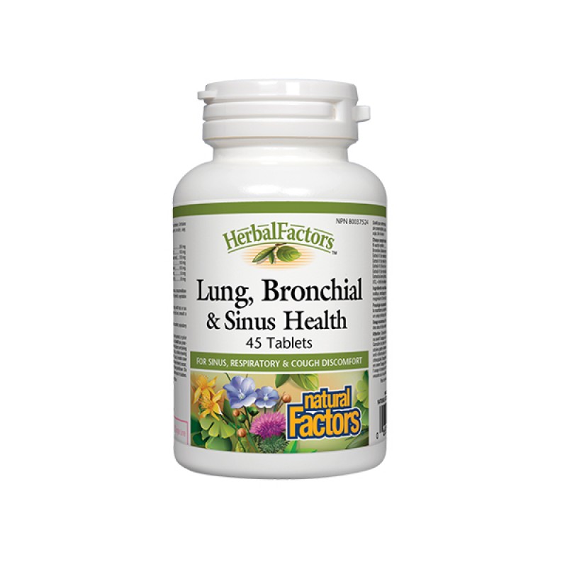 Lung, Bronchial & Sinus Health 650 mg 45 tablets Natural Factors