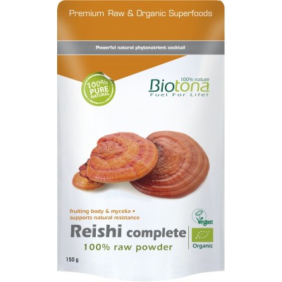Reishi Powder 150 g | BioTona Срещу всевъзможни алергии При нарушения в структурата на черния дроб С имуномодулиращ ефект Без нежелани ефекти от употребата При заболявания с автоимунен характер Срещу Reishi Powder 150 g | BioTona Срещу всевъзможни алергии