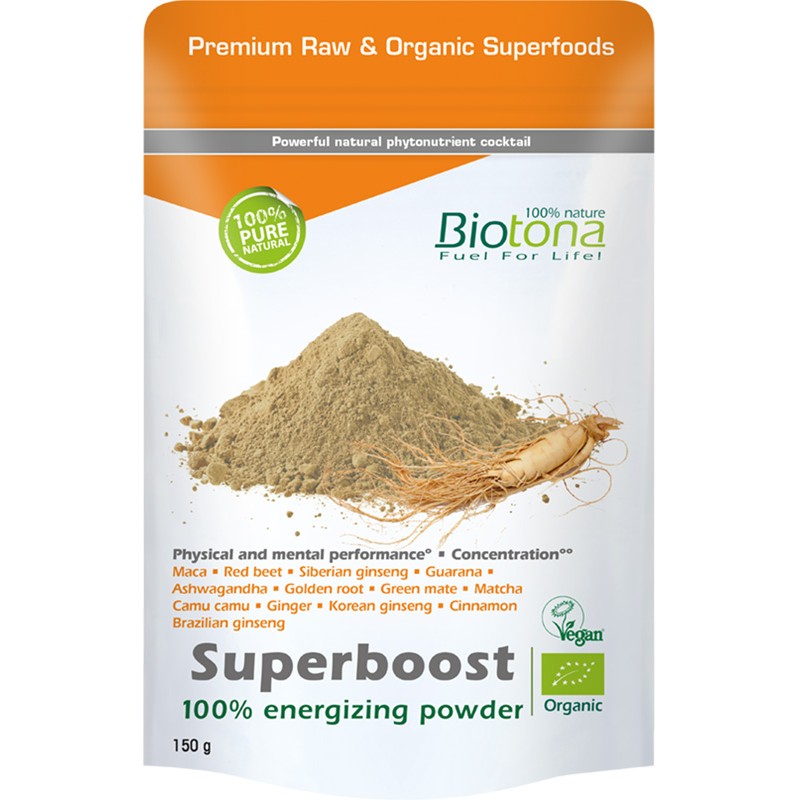 Superboost 100% Organic Powder 150 гр | BioTona