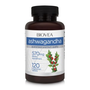 Ashwagandha 570 мг 120 веге таблетки | Biovea Ashwagandha 570 мг 120 веге таблетки | Biovea